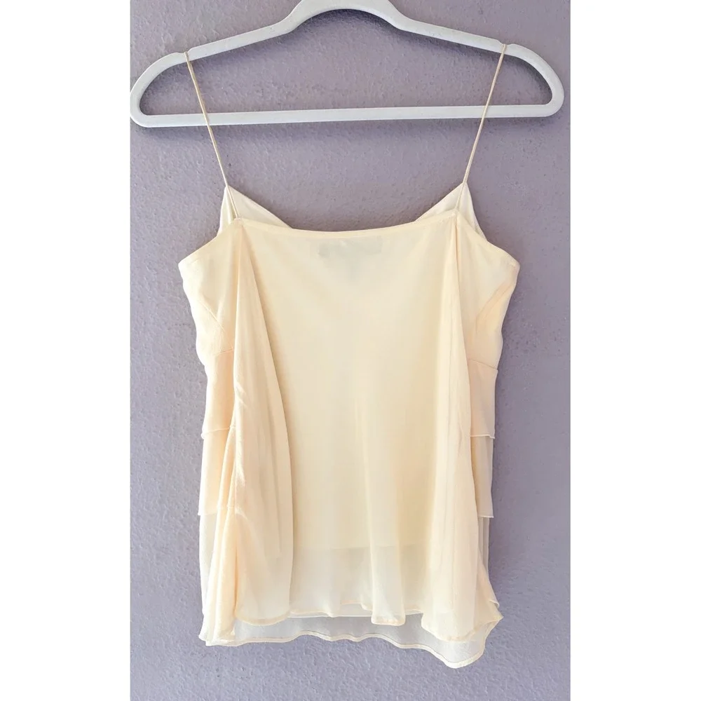 Lafayette 148 New York 100% Silk Fairy Ethereal Y2K Coquette Waterfall Top 8 - Picture 4 of 4